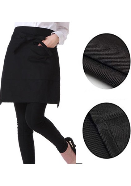 2li Polycotton Yarım Önlük - Çift Cepli Pamuk Siyah (Yurt Dışından) modelleri