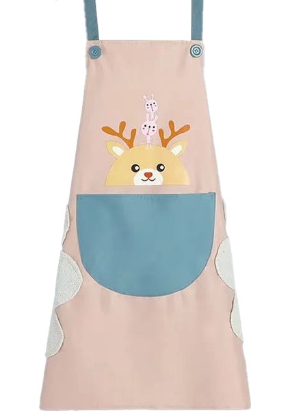Moda Ev Önlüğü El Silme Boyundan Bağlı Su Geçirmez Sarı (Yurt Dışından)