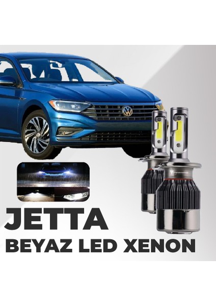 Volkswagen Jetta 2006-2016 Ile Uyumlu Beyaz LED Xenon Far Ampulü: Şimşek Etkili