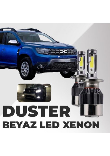 Dacia Duster 2010-2018 Ile Uyumlu Uzun LED Xenon Far Ampulü: Şimşek Etkili