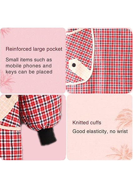 Uzun Kollu Önlük-Saf Pamuklu Uzun Kol Düğmeli Cep Kırmızı (Yurt Dışından) modelleri