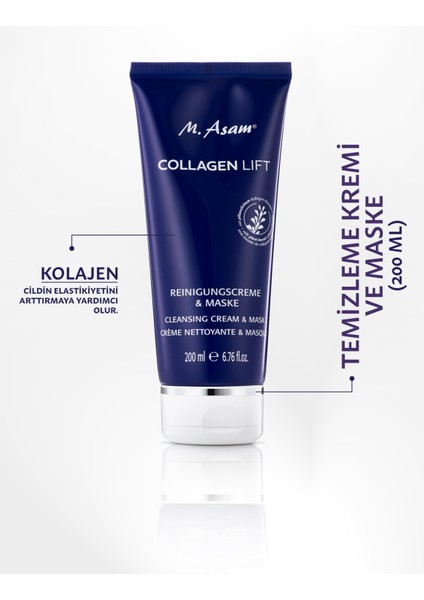 Collagen Lift Yüz Temizleme Kremi ve Maske