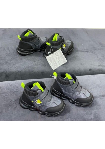 Ysf Riwi Patik Çocuk Bot Sneaker Ayakkabı Füme