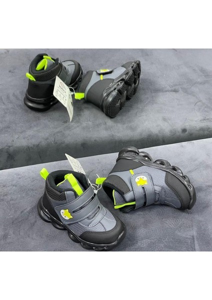 Ysf Riwi Patik Çocuk Bot Sneaker Ayakkabı Füme