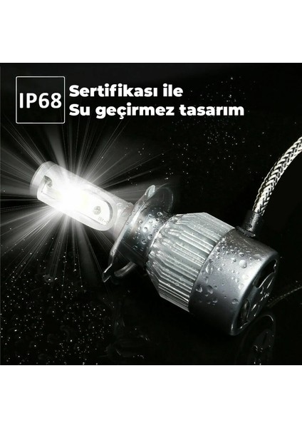 Bmw E36 1990-1998 Ile Uyumlu Uzun LED Xenon Far Ampulü: Şimşek Etkili