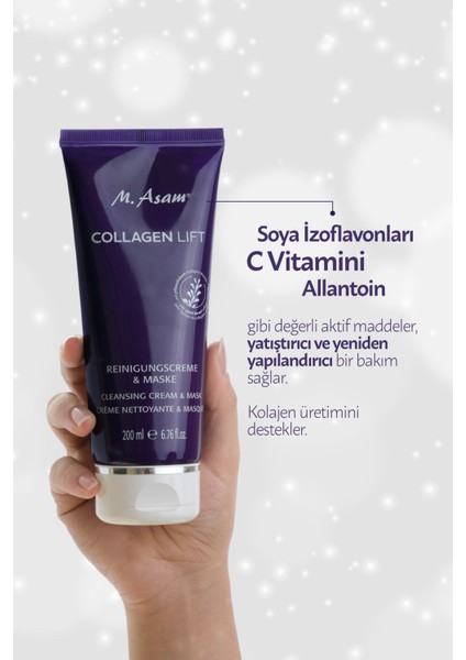 Collagen Lift Yüz Temizleme Kremi ve Maske