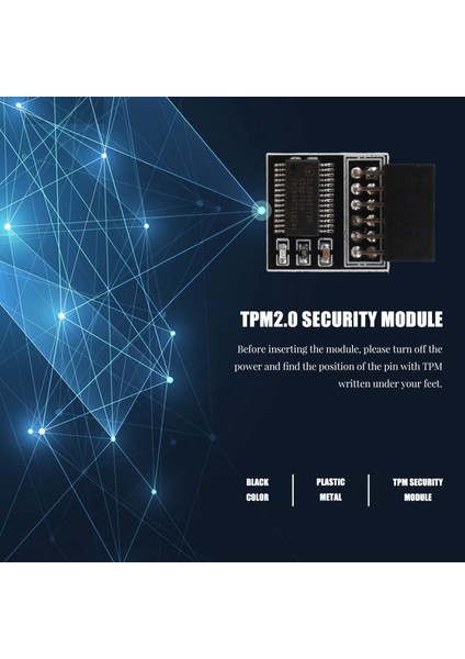 2.0 Şifreleme Güvenlik Modülü Uzaktan Kart LPC-12PIN Modülü Için 12PIN Lpc Tpm2.0 Lpc 12 Pin Güvenlik Modülü (Yurt Dışından)