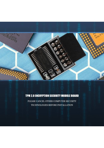 2.0 Şifreleme Güvenlik Modülü Uzaktan Kart LPC-12PIN Modülü Için 12PIN Lpc Tpm2.0 Lpc 12 Pin Güvenlik Modülü (Yurt Dışından)