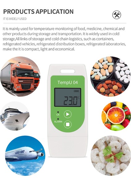 TEMPU04 USB Sıcaklık Veri Kaydedici Kaydedici, 32000 Nokta Kapasiteli Yeniden Kullanılabilir Temp Veri Kaydedici 30% Off (Yurt Dışından) fırsatları