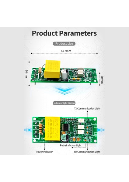 100A Pzem 004T 3.0 Sürüm Wattmetre + Yakın Ct Kwh Metre Volt Amp Akım Test Modülü Ttl Com2/com3/com4 (Yurt Dışından)