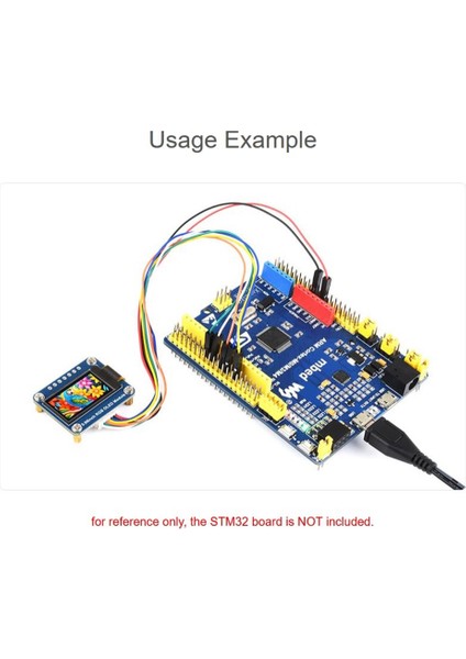 0,96 Inç Rgb OLED Ekran Modülü, / / STM32 Için 64X128 Çözünürlük Spı Arayüzü Gömülü SSD1357 (Yurt Dışından)