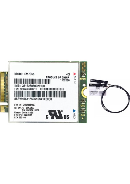 EM7355 Wwan Kartı + Anten 04X6038 Ngff 4g Wifi Kartı X1 Karbon L440 L540 T440 T540P X240 (Yurt Dışından) fiyatları
