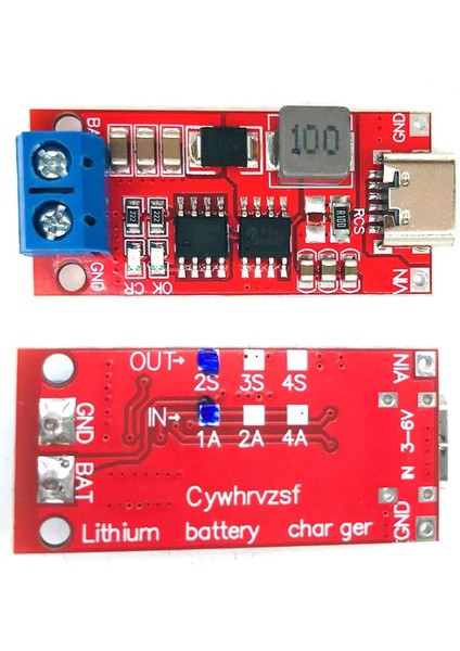 Tip-C 2s 2A Takviye Modülü Polimer Lityum Iyon Pil Şarj Modülü 18650 Lityum Pil Şarj Kartı (Yurt Dışından)