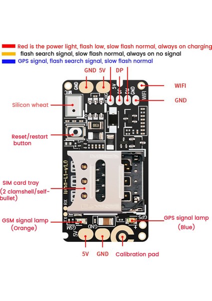 Gps Tracker Pcba Modülü Gerçek Zamanlı Takip Bulucu Cihazı Araba Çocuklar Için Yaşlı Erkekler Anti-Kayıp Kayıt Takip Cihazı (Yurt Dışından)
