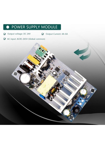 Ac 110V 220V Dc 24V 6A Ac-Dc Anahtarlama Güç Kaynağı Devre Kartı Modülü Dönüştürücü 100W XK-2412-24 Dc Güç Kaynağı (Yurt Dışından) modelleri