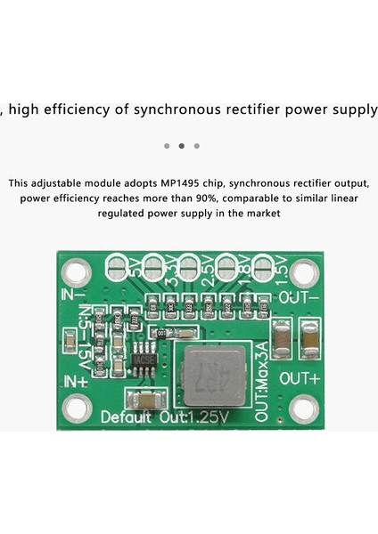 CA-1235 Güç Modülü, 1.25V 1.5V 2.5V 3.5V Çıkış, 3A Ayarlanabilir Düşürme Modülü (Yurt Dışından) modelleri