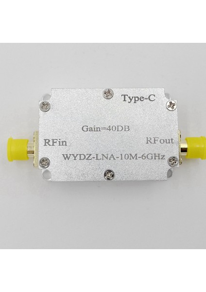 10M-6GHZ Düşük Gürültü Amplifikatörü Kazanç Yüksek Düzlük Lna Rf Sinyal Sürüş Alıcısı Radyo Fm Radyo Için Ön Uç (40DB) (Yurt Dışından)