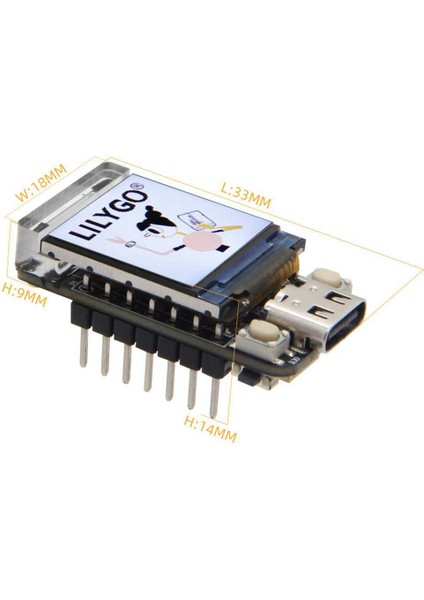 T-Qt Pro ESP32-S3 GC9107 0.85 Inç LCD Modül Geliştirme Kurulu Wıfı Bluetooth Tam Renkli 128X128 Ekran (Yurt Dışından)