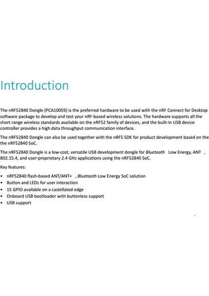 Eval Bluetooth Geliştirme Modülü Desteği Programlama Için NRF52840 Dongle USB Dongle Rgb LED Yeşil LED Düğme ve 15GPIO (Yurt Dışından)