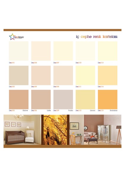 Deco Color Plastik Mat Iç Cephe Duvar Boyası 10 kg fiyatları