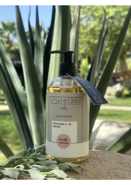 Sıvı Kastil Sabun Doğal Zeytinyağlı Yoğun Nemlendirici Arındırıcı Bitkisel Vegan Sabun 400 Ml