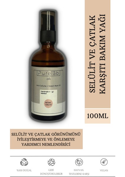 Vücut Bakım Yağı 100 Ml Vegan Vücut Nemlendirici