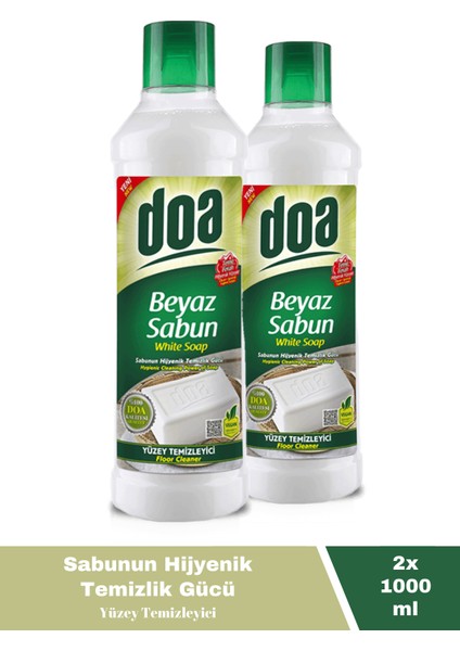 Yüzey Temizleyici Beyaz Sabun 1000 ml X2 Adet