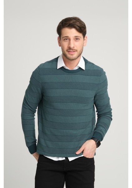 Bisiklet Yaka Desenli KAZAK(E21-18113) fiyatları