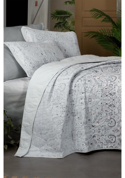 Opava Gri Mood Comfort Tek Kişilik %100 Pamuk Yatak Örtüsü Seti