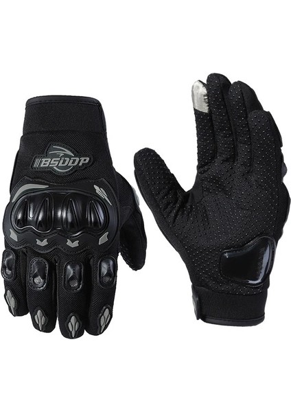 Unisex Siyah Profesyonal Korumalı Motosiklet Eldiveni Dokunmatikli Motorsiklet fırsatları