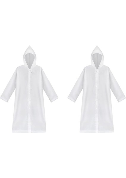 Erkek ve Kadınlar Için Pratik Rüzgar ve Yağmur Koruyucu Eva Yağmurluk 2 Adet - FC011