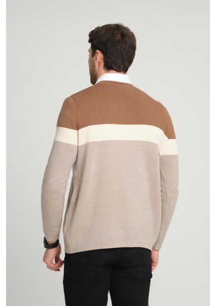 Renk Bloklu Kazak (E22-5701) indirimleri