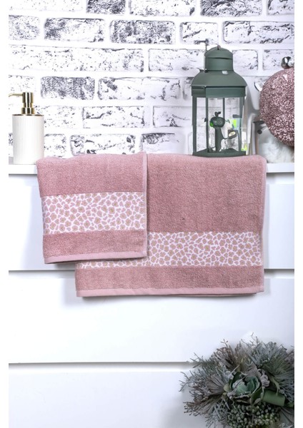 2 Parça Jakarlı Kadın-Erkek Banyo Havlu Takımı Leo 90X150 cm fiyatları