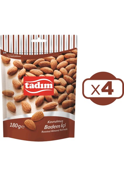 Kavurulmuş Badem İçi 180 gr x 4