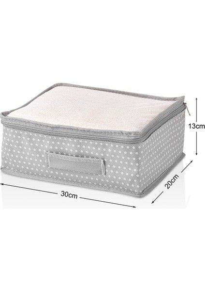 6 Parça Valiz Içi Set - Puantiyeli