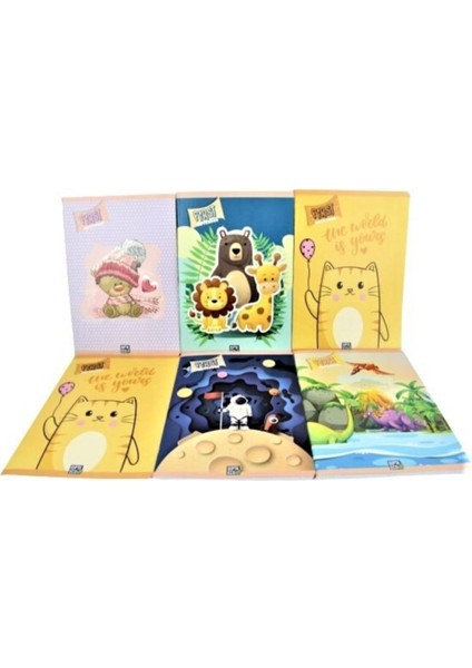 80 Yaprak Kareli Büyük Boy Defter