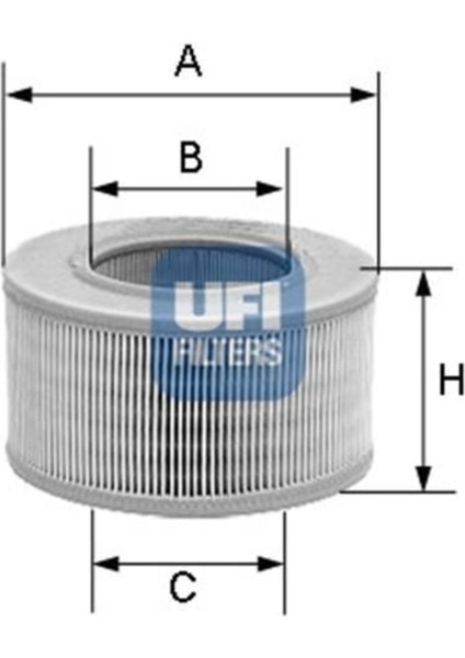 Ufı 30.038.01 Hava Filtresi Golf Iıı 91-97 Polo Classıc Caddy Iı 95-04 / 80 100 / Cordoba 93-99 Ibıza Iı 1.4 1.6