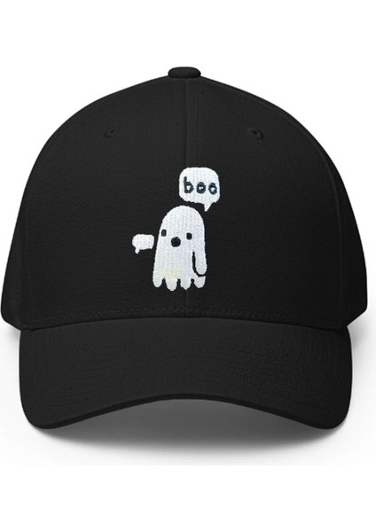 Boo Işlemeli Şapka