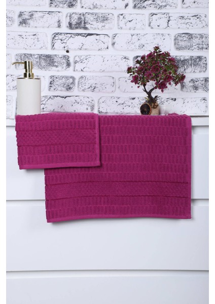 2 Parça Jakarlı Renkli Kadın-Erkek Banyo Havlu Takımı 90X150 cm fiyatları
