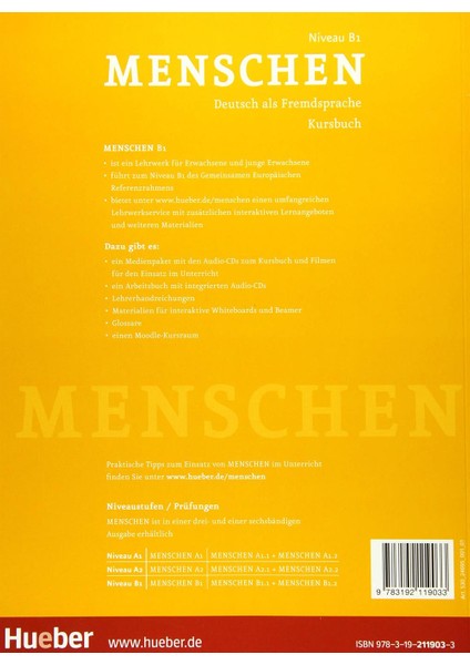 Menschen B1 - Deutsch Als Fremdsprache / Kursbuch Mit Interaktive Lernangebote fiyatları