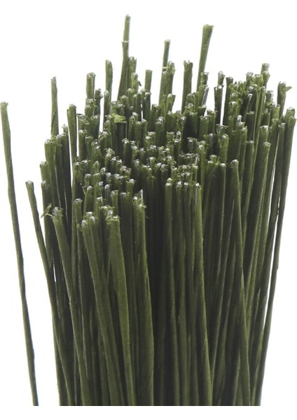 Çiçek Teli No:26 (0.8mm) - 50 Adet 60 cm - Yeşil