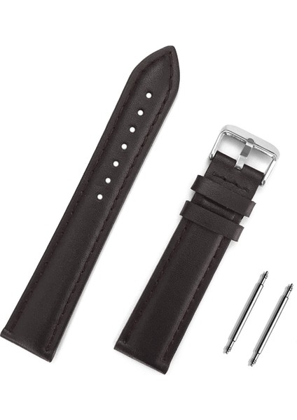 24mm Kahverengi Hakiki Deri Saat Kordonu Kayış