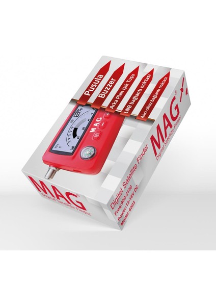 Mag MG-6303 LCD Ekranlı Dijital Uydu Bulucu fiyatları