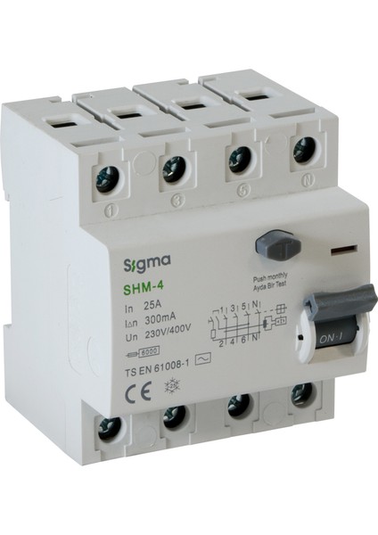 4X80A 30MA 6ka Kaçak Akım Koruma Şalteri