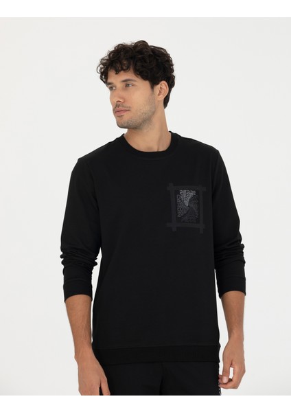 Erkek Siyah Sweatshirt 50273400-VR046