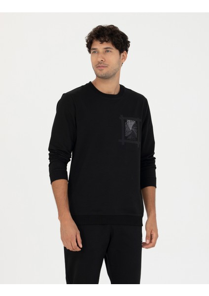 Erkek Siyah Sweatshirt 50273400-VR046
