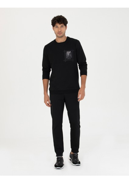 Erkek Siyah Sweatshirt 50273400-VR046