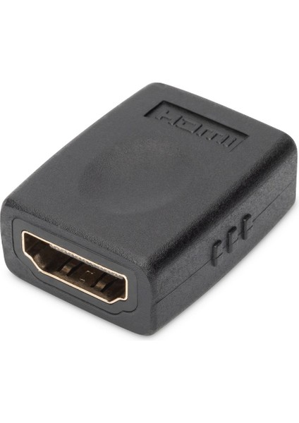 Digitus HDMI Adaptör, HDMI A (19 pin) Dişi - HDMI A (19 pin) Dişi, Ultra HD 60p, siyah renk Digitus HDMI Adapter, type A F/F, Ultra HD 60p, black