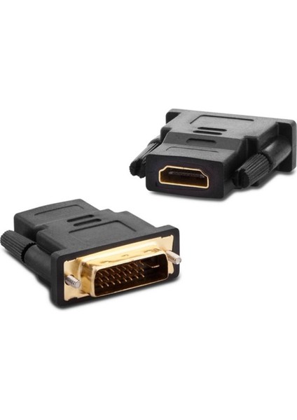 HDMI DİŞİ - DVI ERKEK 24+1 PİN GOLD ÇEVİRİCİ JACK