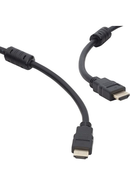 PLASTİK DÜZ SİYAH 15 METRE POŞETLİ HDMI KABLO